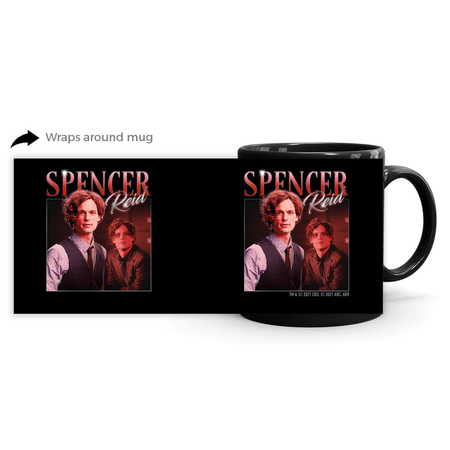 Criminal Minds 80's Spencer Reid Black Mug - Paramount Shop