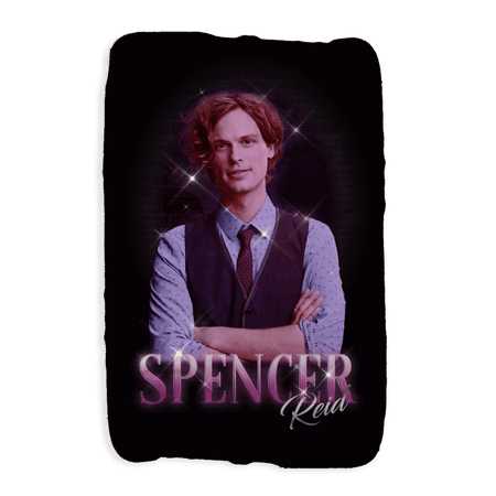 Criminal Minds Vintage Spencer Reid Sherpa Blanket - Paramount Shop