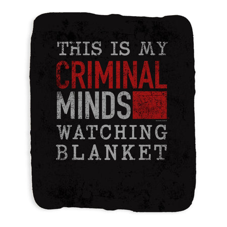 Criminal Minds Watching Sherpa Blanket - Paramount Shop