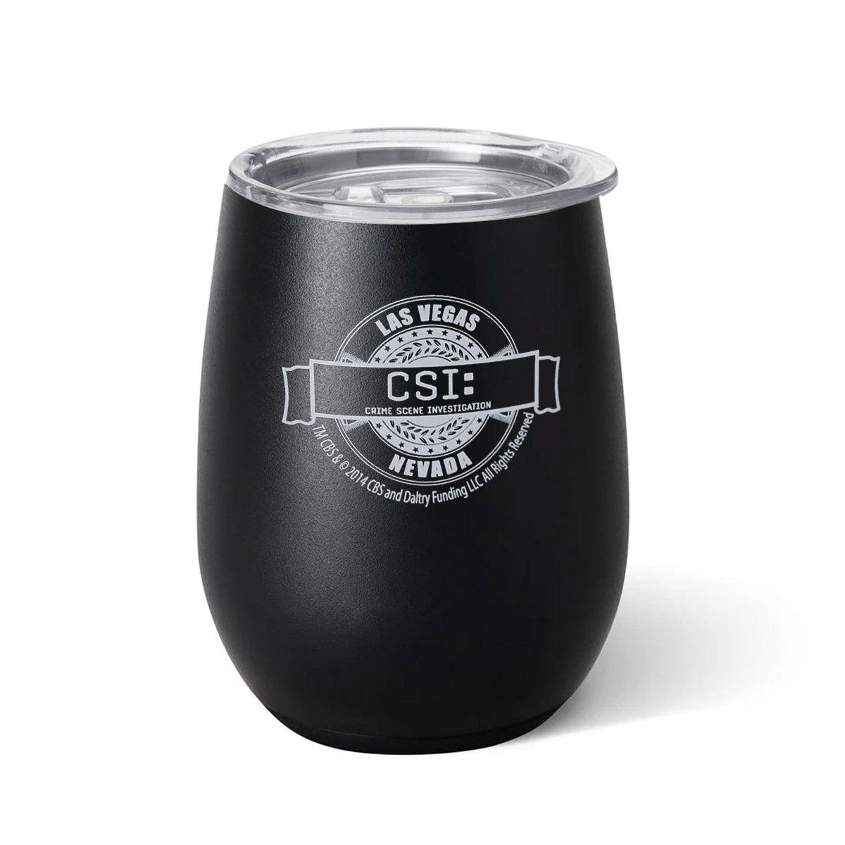 CSI: Crime Scene Investigation Logo Badge Wine Tumbler - Paramount Shop