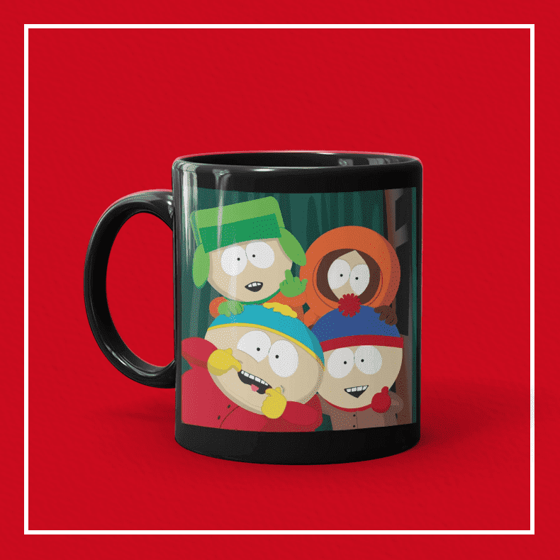 South Park Mug noir avec photo de garçon