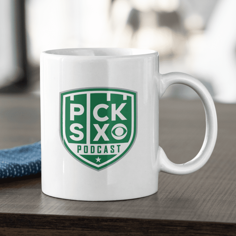 Pick Six Mug blanc Podcast