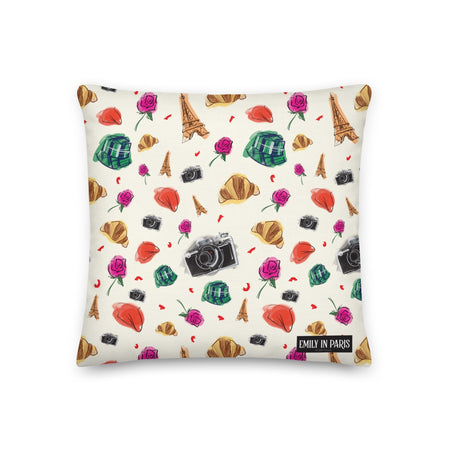 Emily in Paris Roses Throw Pillow - Paramount Shop