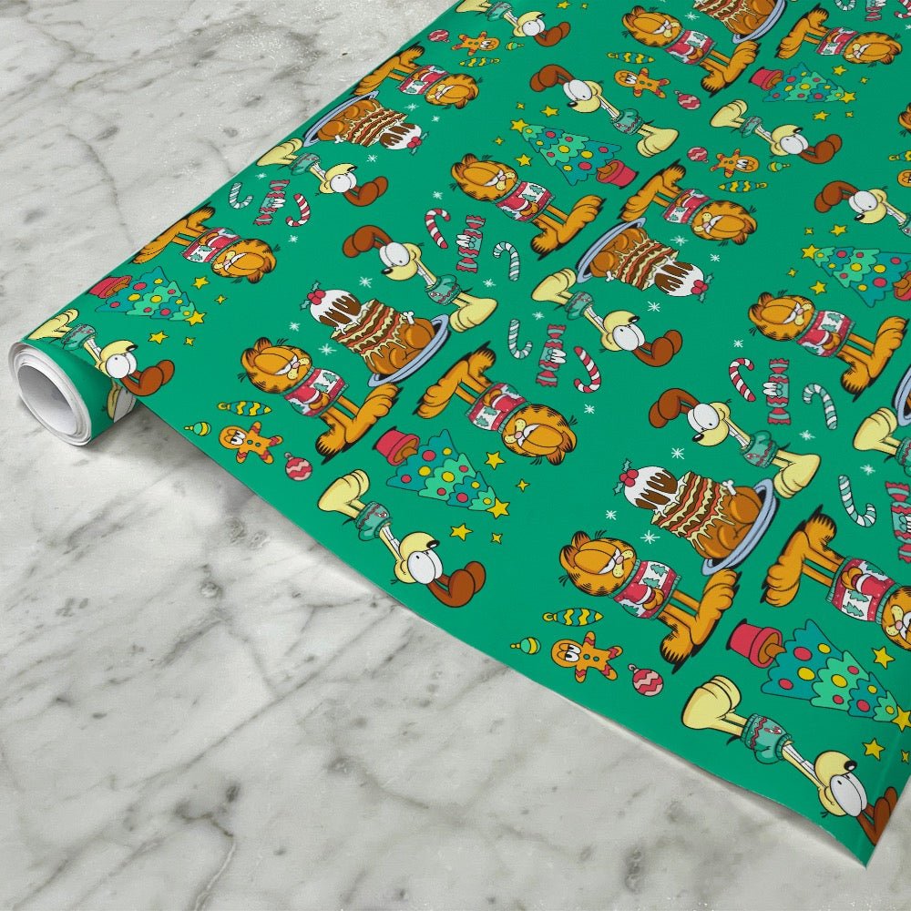 Garfield and Odie Holiday Wrapping Paper - Paramount Shop