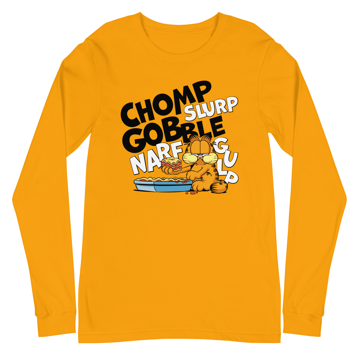 Garfield CHOMP Adult Long Sleeve T - Shirt - Paramount Shop