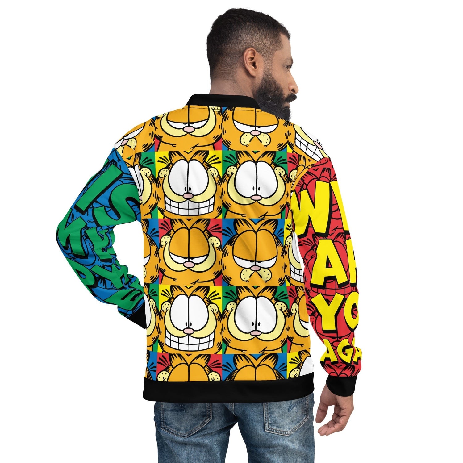 Garfield Color Block Bomber Jacket - Paramount Shop