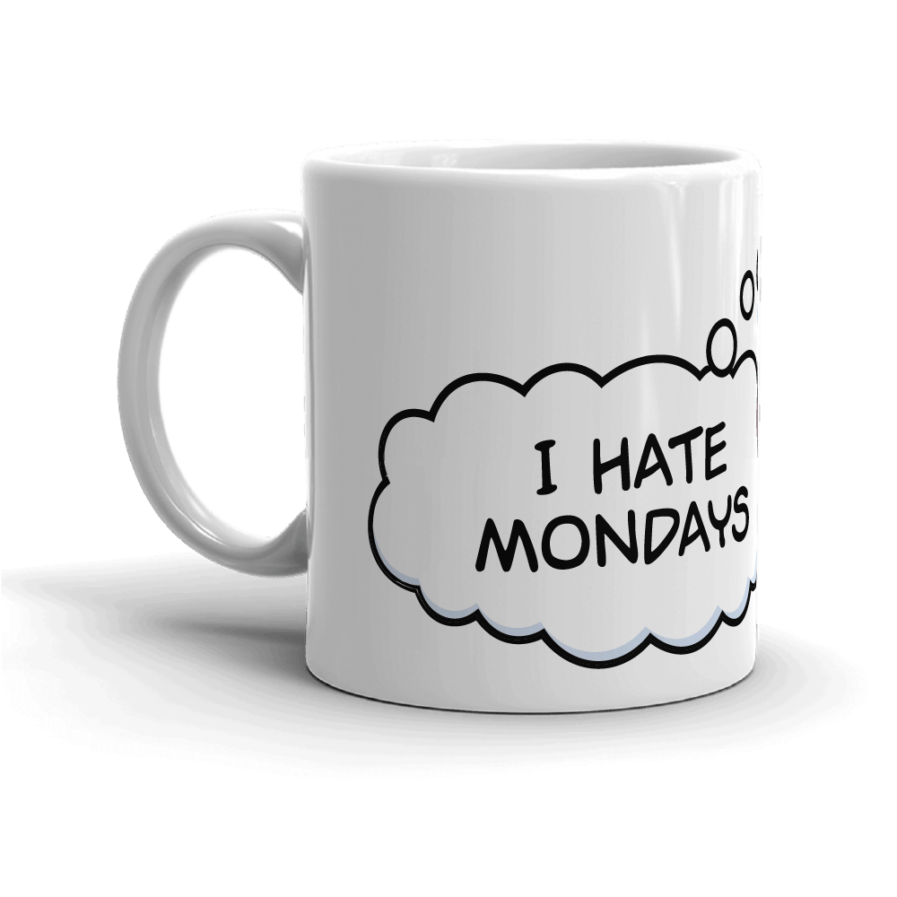 Garfield I Hate Mondays White Mug - Paramount Shop