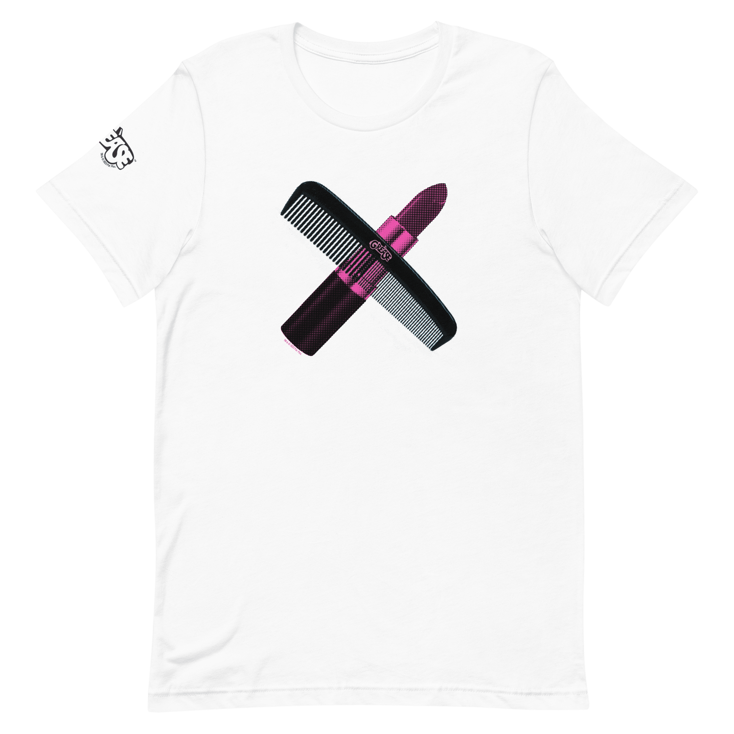 Grease Lipstick & Comb Adult Short Sleeve T - Shirt - Paramount Shop