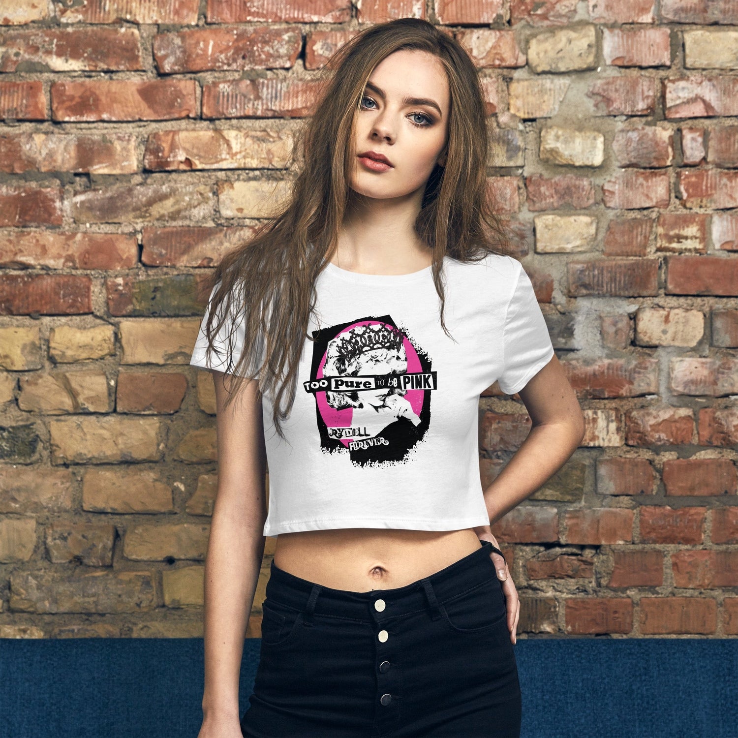 Grease Too Pure To Be Pink Women's Crop T - Shirt - Paramount Shop