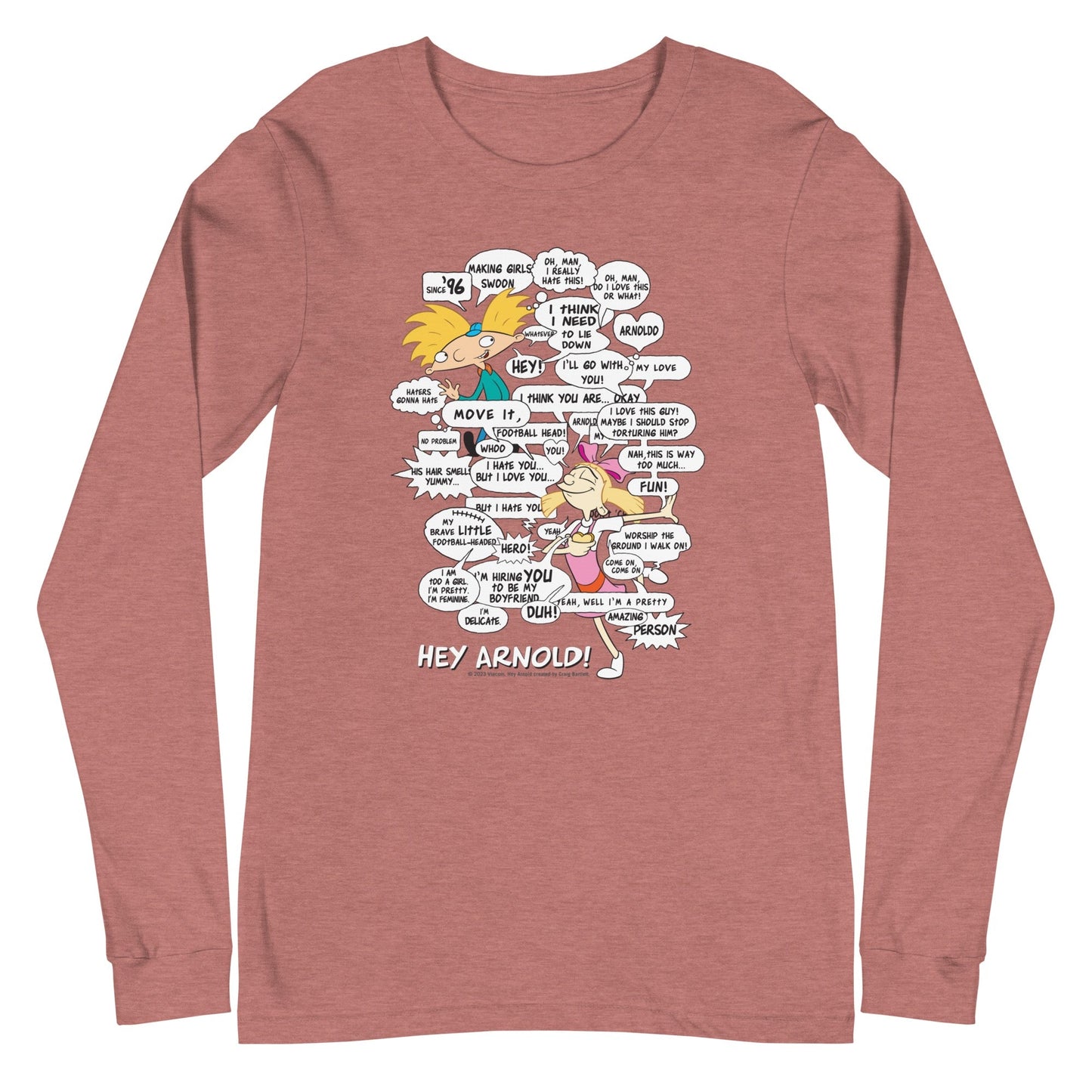 Hey Arnold! Comic Unisex Long Sleeve T - Shirt - Paramount Shop