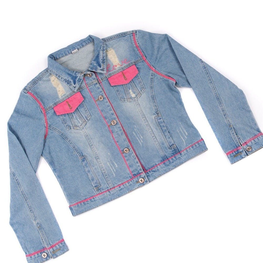 Hey Arnold! Helga's Heart Denim Jacket - Paramount Shop