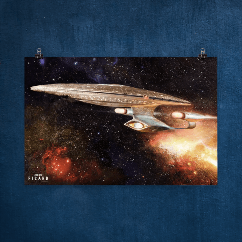 Star Trek: Picard U.S.S. Enterprise 1701-D Ready Room Malerei Premium Matte Papier Poster