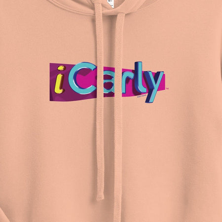 iCarly Logo Women's Fleece Crop Hooded Sweatshirt - Paramount Shop