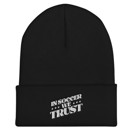 In Soccer We Trust Podcast Key Art Cuffed Beanie - Paramount Shop