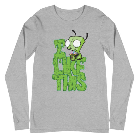 Invader Zim I Like This Adult Long Sleeve Shirt - Paramount Shop