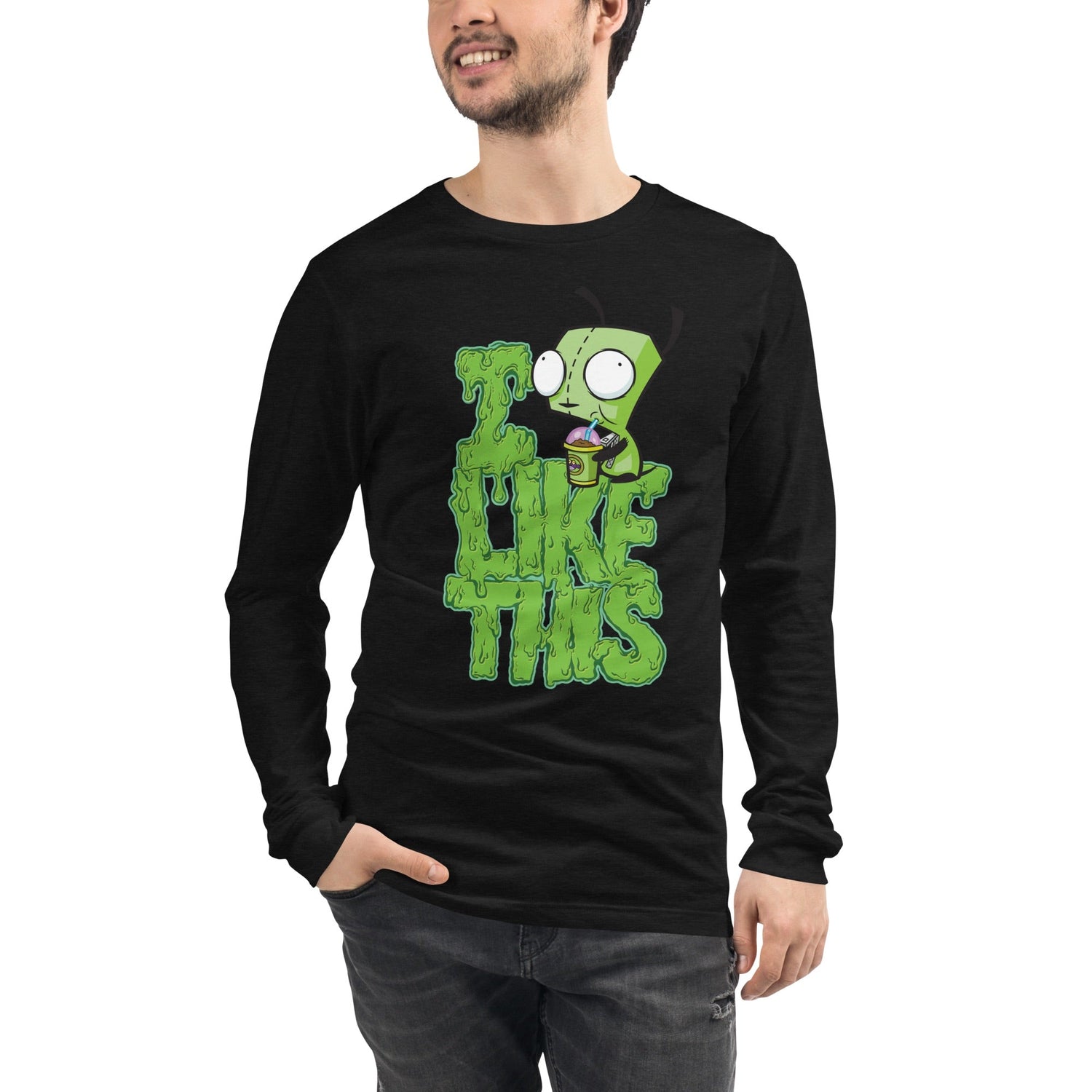 Invader Zim I Like This Adult Long Sleeve Shirt - Paramount Shop