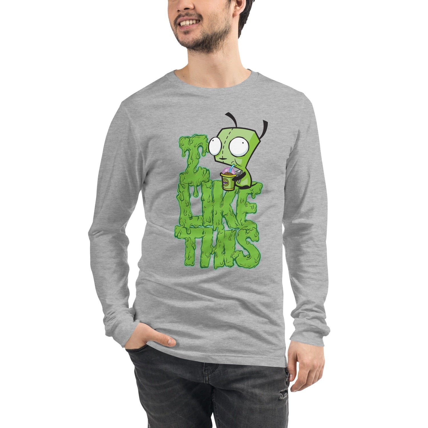 Invader Zim I Like This Adult Long Sleeve Shirt - Paramount Shop