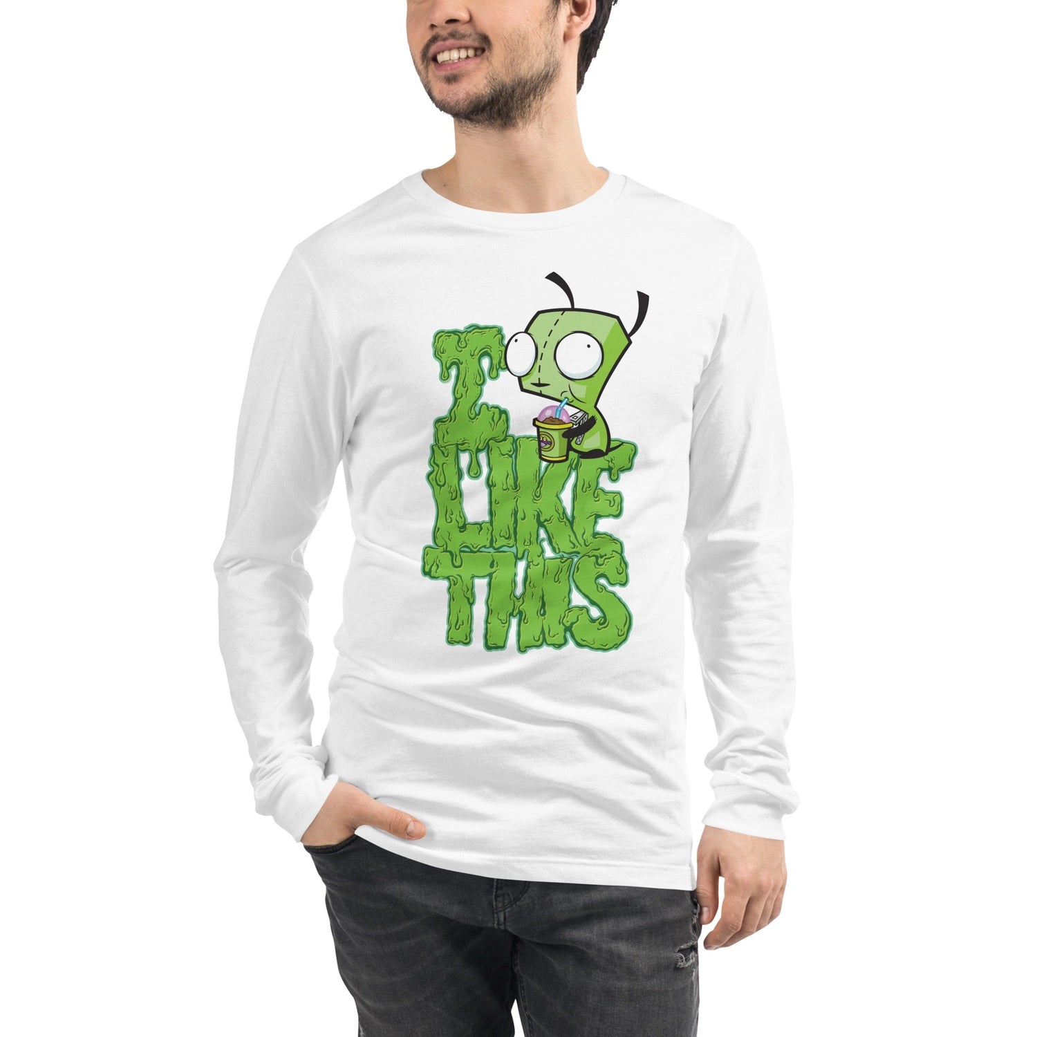 Invader Zim I Like This Adult Long Sleeve Shirt - Paramount Shop