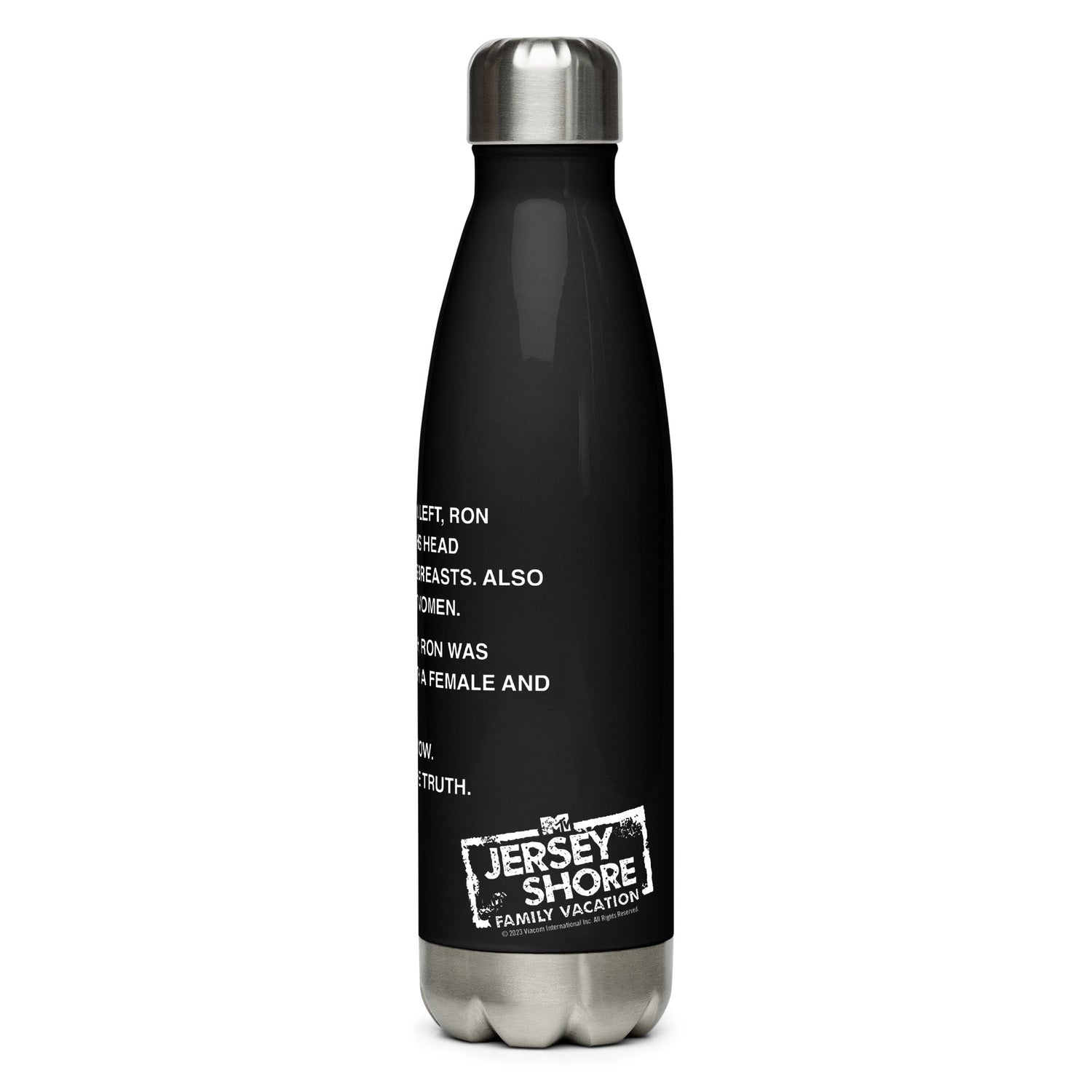 Jersey Shore Family Vacation Sam Note Water Bottle - Paramount Shop