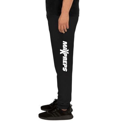 Max Preps White Logo Adult Fleece Joggers - Paramount Shop