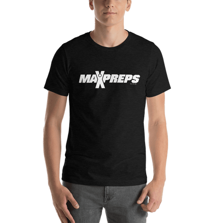 MaxPreps Logo White Adult Short Sleeve T - Shirt - Paramount Shop