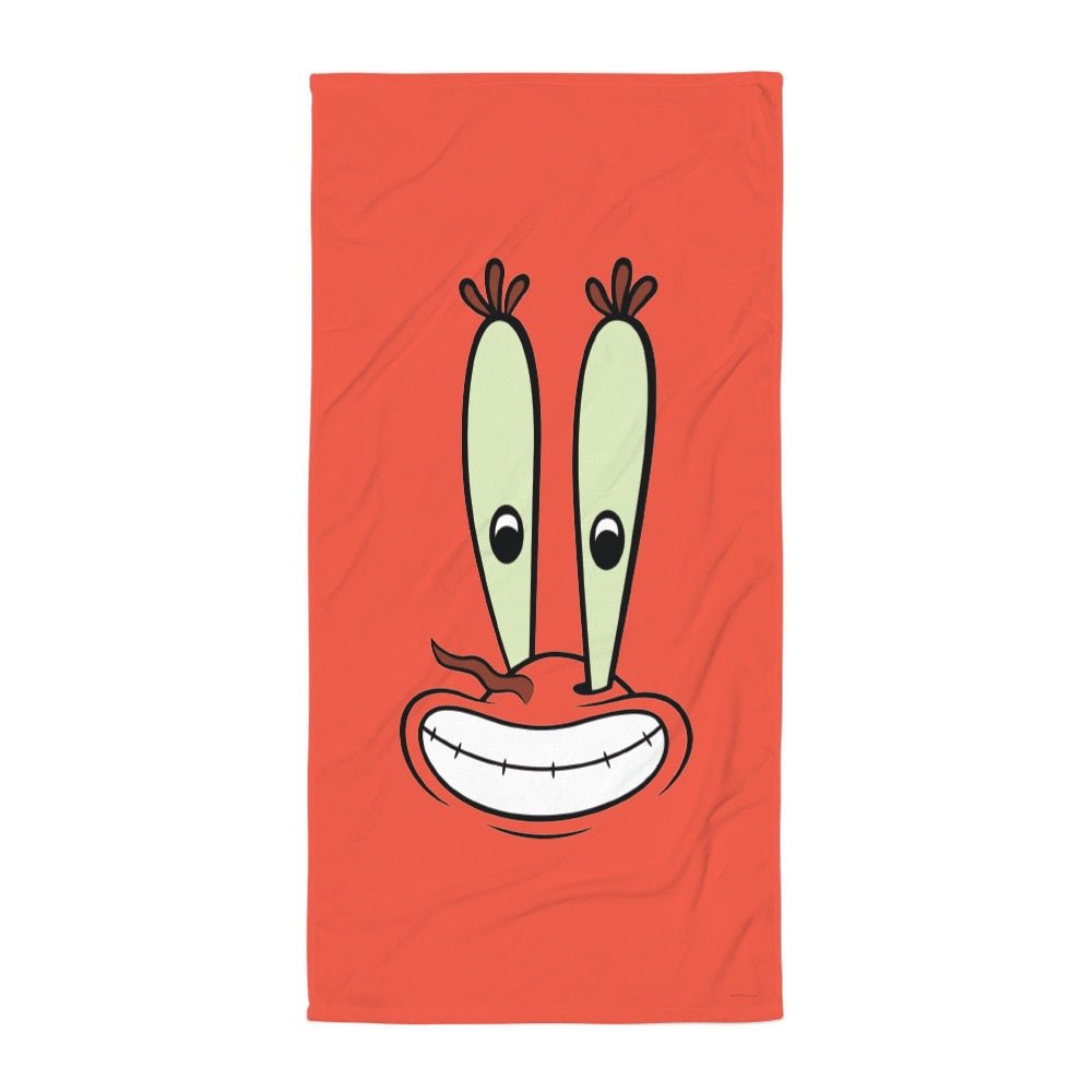 Mr. Krabs Big Face Beach Towel - Paramount Shop