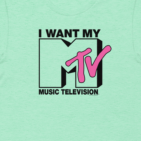 MTV Gear I Want My With Classic MTV Logo Adult Short Sleeve T - Shirt - Paramount Shop