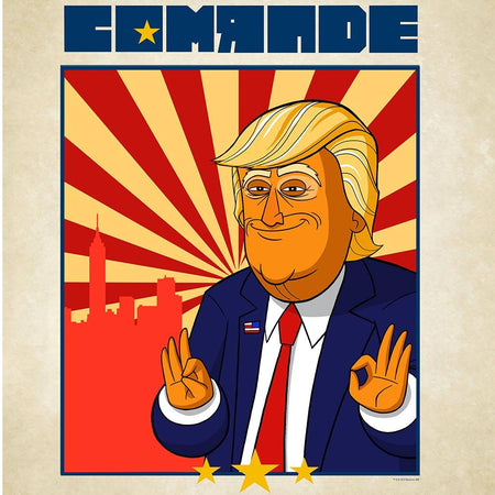 Our Cartoon President Comrade Sherpa Blanket - Paramount Shop