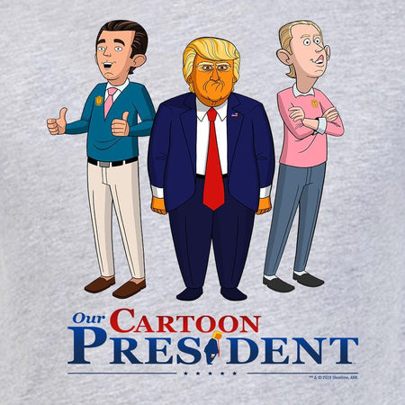 Our Cartoon President Trump and Sons Adult Short Sleeve T - Shirt - Paramount Shop