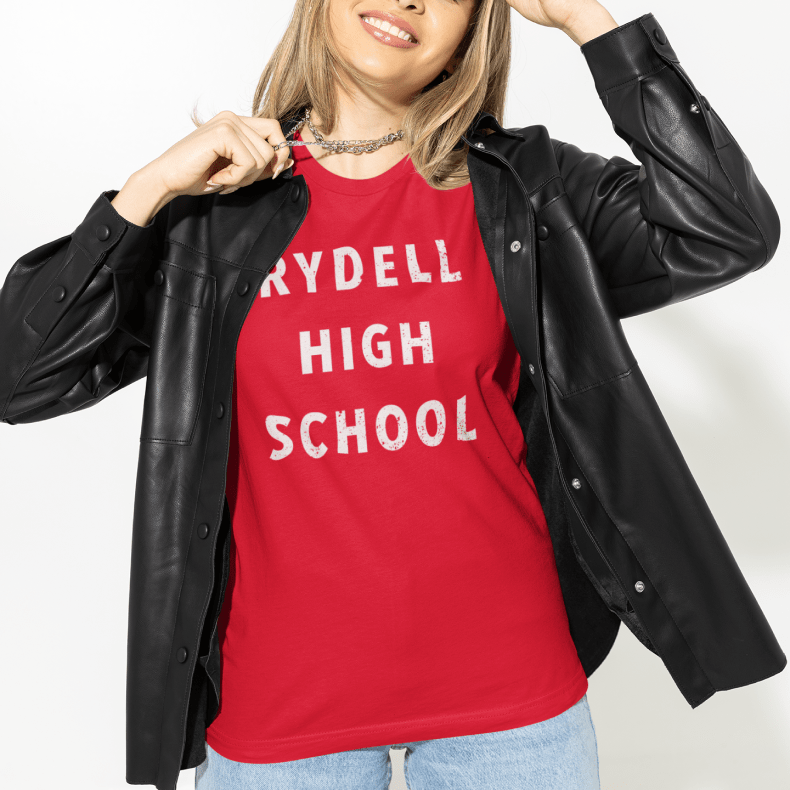 Grease Rydell High School Adult Short Sleeve T-Shirt