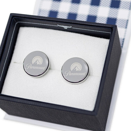 Paramount Logo Engraved Stainless Steel Cufflinks - Paramount Shop