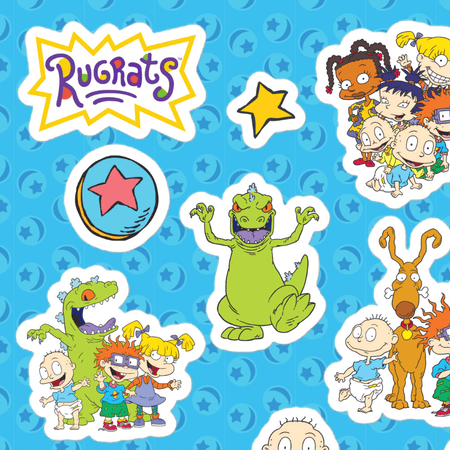 Rugrats Cast Kiss Cut Sticker Sheet - Paramount Shop