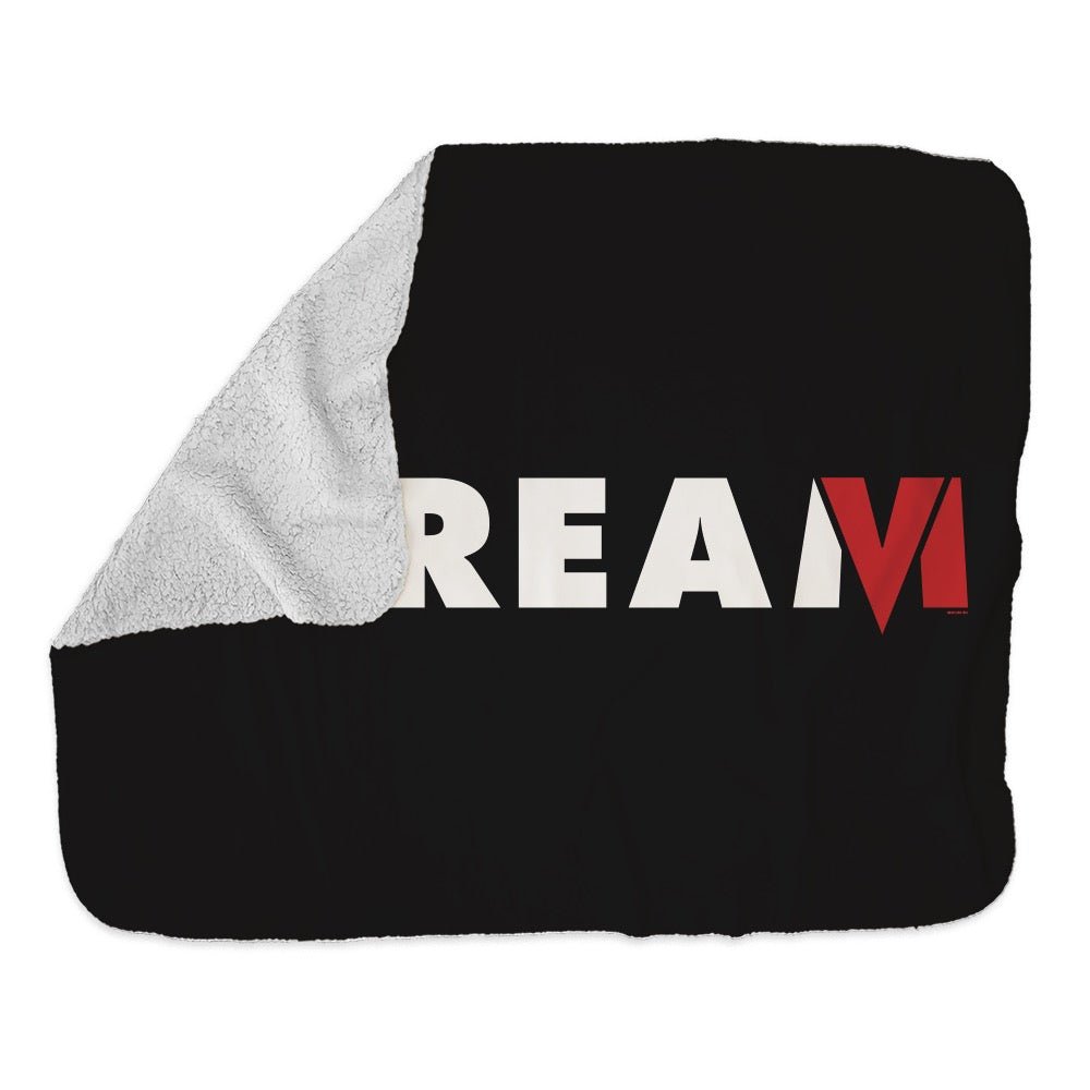 Scream VI Logo Grey Sherpa Blanket - Paramount Shop