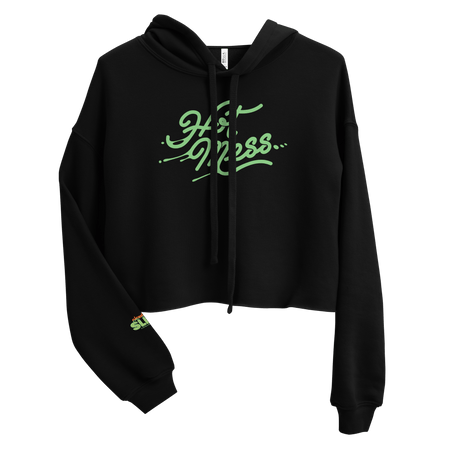 Slime Hot Mess Women's Fleece Crop Hooded Sweatshirt - Paramount Shop