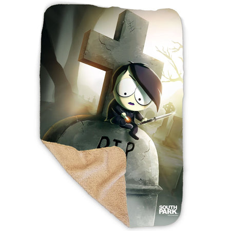 South Park Goth Firkle Sherpa Blanket - Paramount Shop