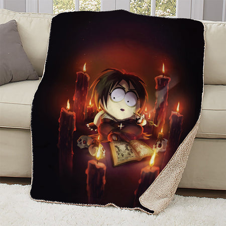 South Park Goth Henrietta Sherpa Blanket - Paramount Shop