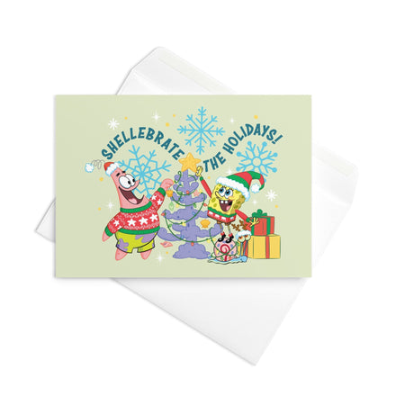 SpongeBob Shellebrate the Holidays Greeting Card - Paramount Shop