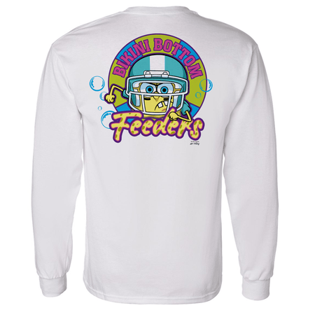 SpongeBob SquarePants Bikini Bottom Feeders Adult Long Sleeve T - Shirt - Paramount Shop