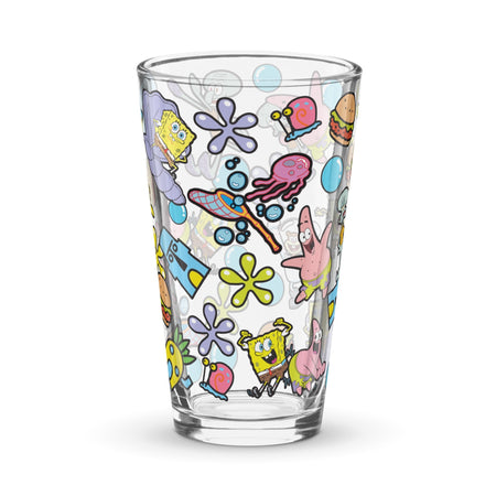 SpongeBob Squarepants Characters Pint Glass - Paramount Shop