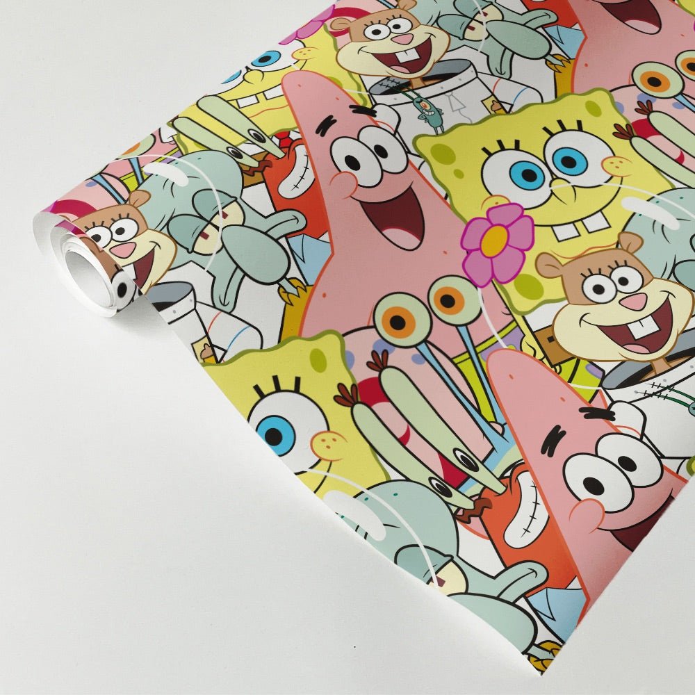 SpongeBob SquarePants Characters Wrapping Paper - Paramount Shop