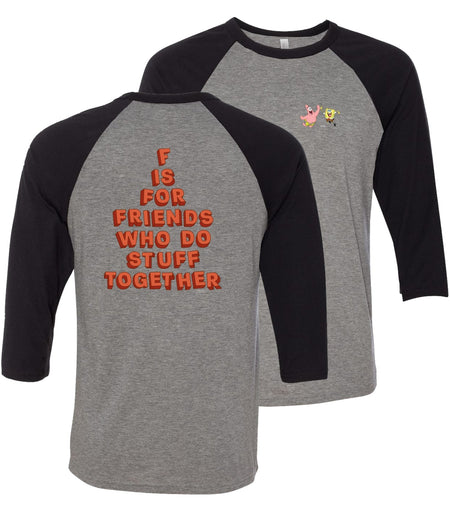 SpongeBob SquarePants Do Stuff Together Raglan Sleeve Baseball T - Shirt - Paramount Shop