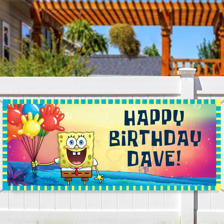 Spongebob Squarepants Personalized Banner - Paramount Shop