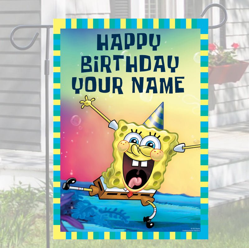 Spongebob Squarepants Personalized Flag - Paramount Shop