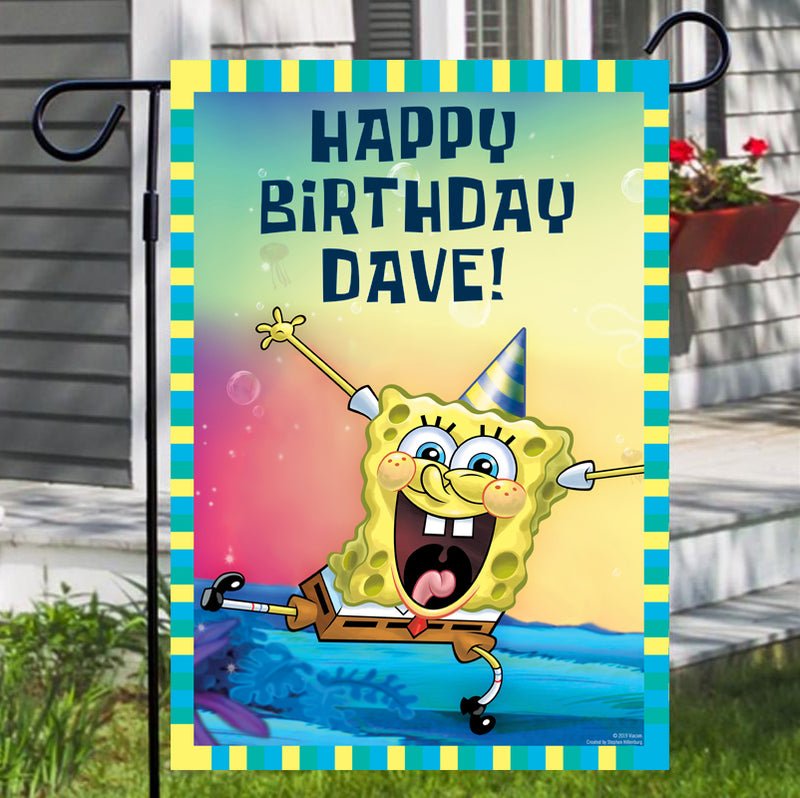 Spongebob Squarepants Personalized Flag - Paramount Shop