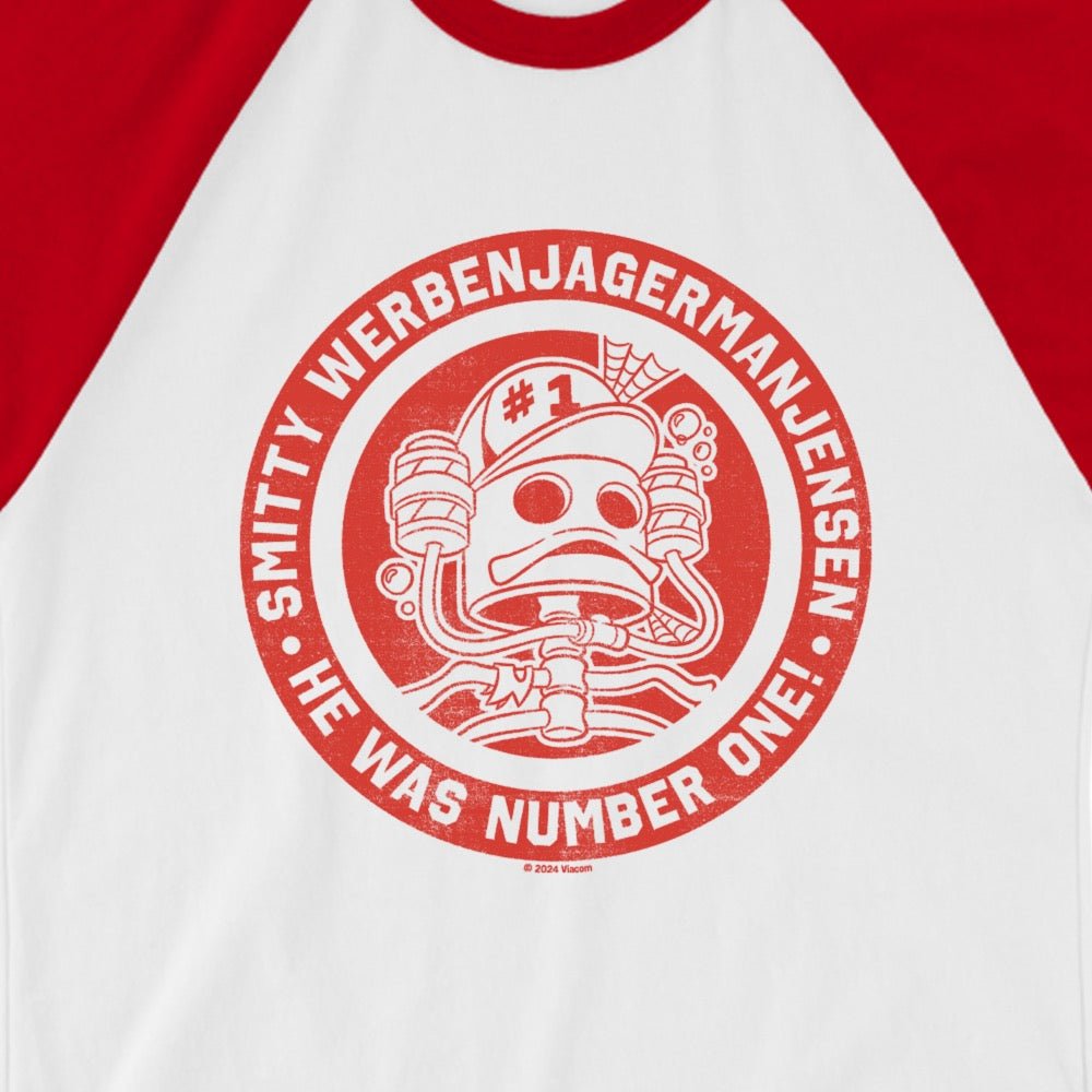 Spongebob Squarepants Smitty WerbenJagerManJensen Unisex Raglan T - Shirt - Paramount Shop