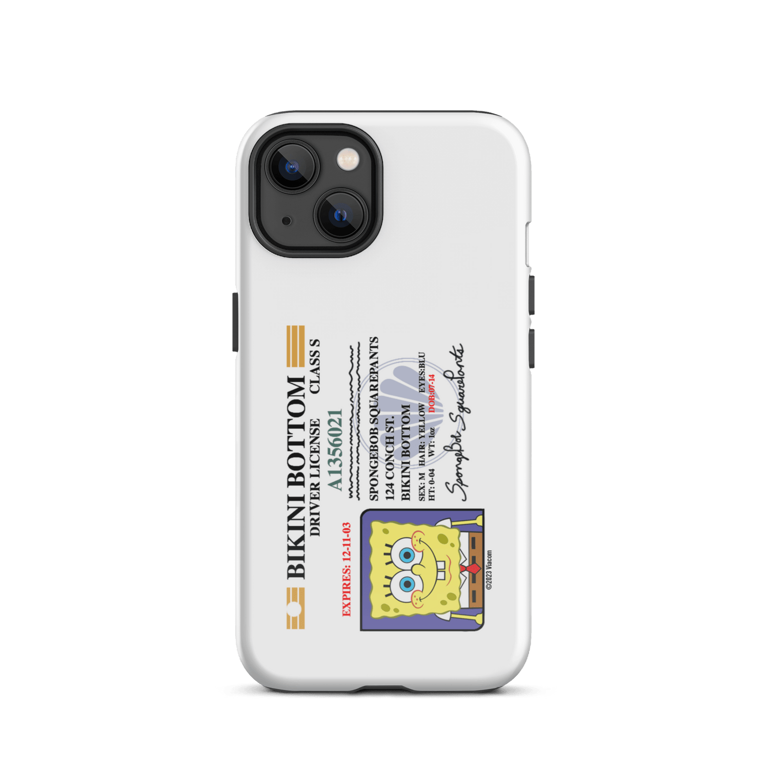 SpongeBob SquarePants SpongeBob Driver's License Tough Phone Case - iPhone - Paramount Shop