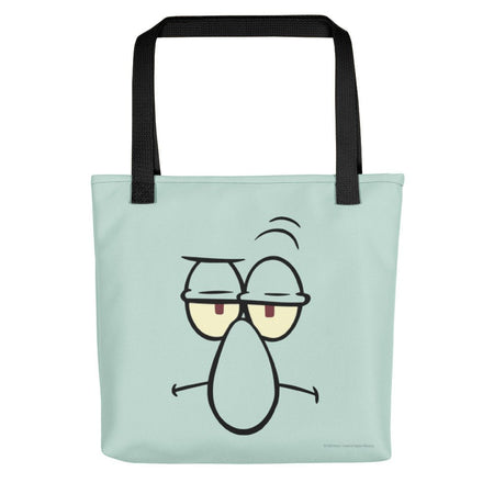 SpongeBob SquarePants Squidward Big Face Premium Tote Bag - Paramount Shop