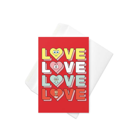 SpongeBob SquarePants Stacked Love Greeting card - Paramount Shop