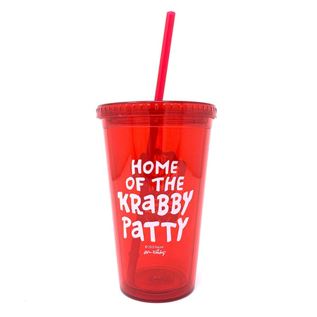 SpongeBob SquarePants The Krusty Krab 16 oz Tumbler with Straw - Paramount Shop