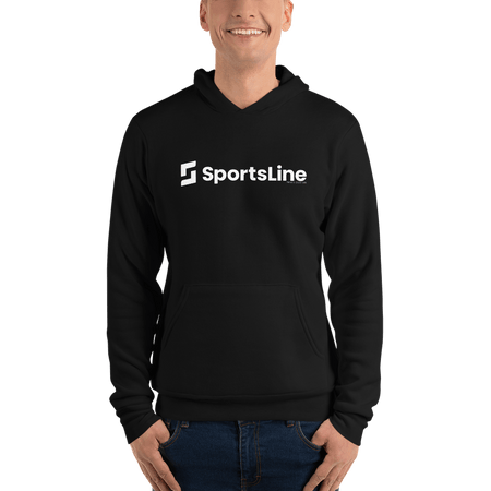 Sportsline Logo White Adult Fleece Hooded Sweatshirt - Paramount Shop